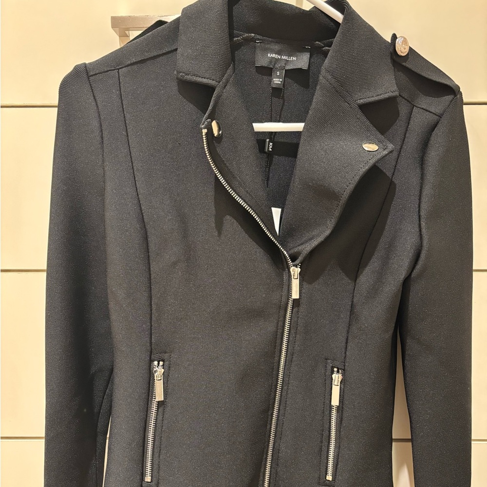 Karen Millen Black Blazer with Asymmetrical Design